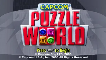 Capcom Puzzle World (EU) screen shot title